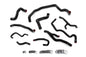 HPS Performance High Temp Reinforced Silicone Radiator Heater Water Pump and Expansion Tank Coolant Hose Kit Black 57-1998-BLK