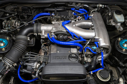 HPS Performance Silicone Vacuum Hose Kit, Blue, 1993-1998 Toyota Supra MK4 Non Turbo