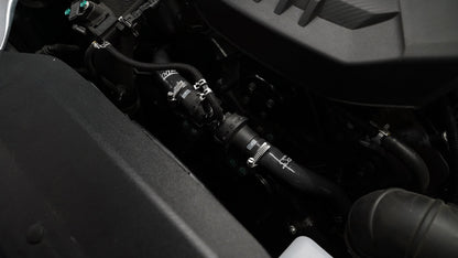 HPS Performance High Temp Reinforced Silicone Breather BOV Hose Kit, Black, 57-2045-BLK