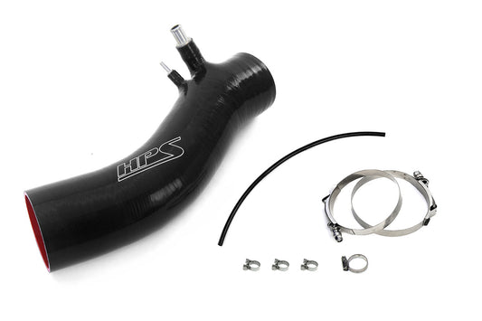 HPS Performance High Temp Reinforced Silicone Air Intake Hose Kit Black 57-2046-BLK