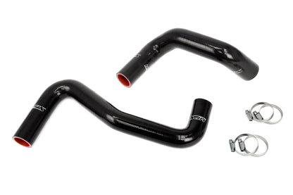 HPS Silicone Radiator Hose Kit Nissan 1989-1998 240SX with LS Swap LS1 water pump 8 o'clock thermostat SR20DET radiator Black 57-2058-BLK