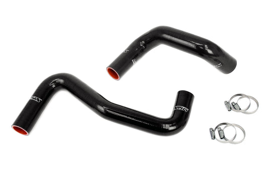 HPS Silicone Radiator Hose Kit Nissan 1989-1998 240SX with LS Swap LS1 water pump 8 o'clock thermostat SR20DET radiator Black 57-2058-BLK