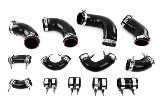 HPS Performance Silicone Intercooler Hose Kit Nissan 1995-1998 Skyline GTR R33 RB26DETT Black 57-2097-BLK