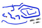 HPS Performance High Temp Reinforced Silicone Heater Throttle Body and Expansion Tank Coolant Hose Kit Blue 57-2137-BLUE