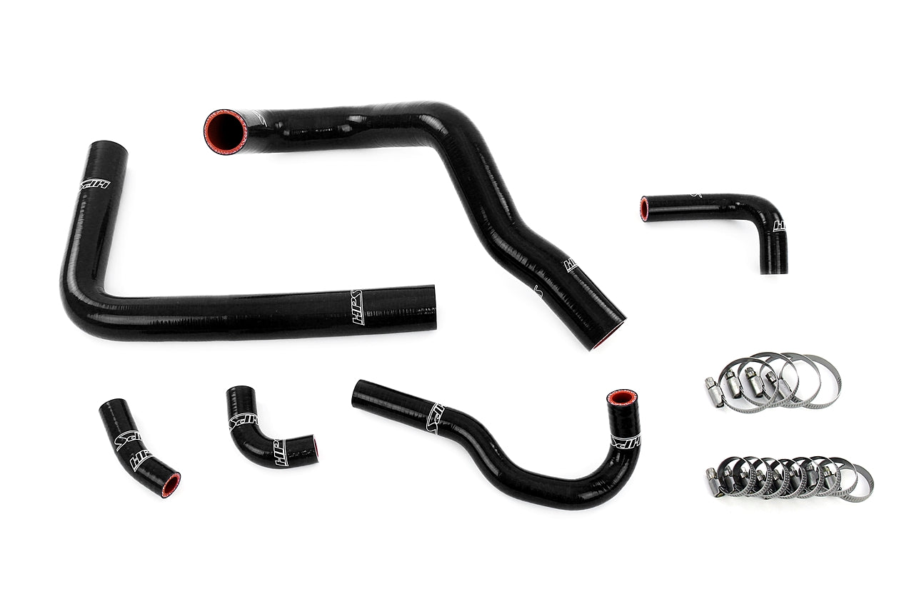 HPS Performance High Temp Reinforced Silicone Air Intake Hose Kit Black 57-2148-BLK