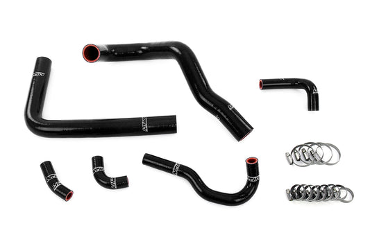 HPS Performance High Temp Reinforced Silicone Air Intake Hose Kit Black 57-2148-BLK