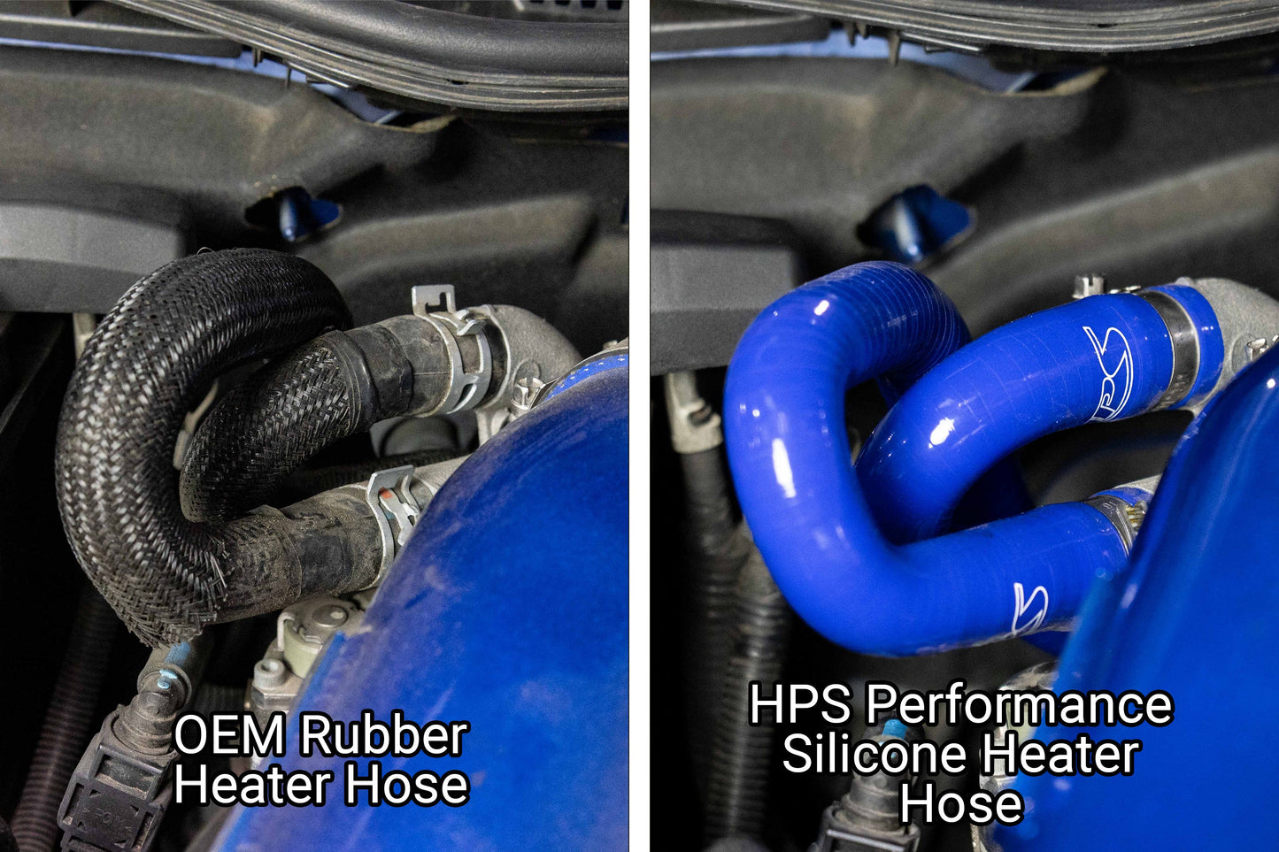 HPS Performance High Temp Reinforced Silicone Heater Coolant Hose Kit, Black, Multiple Fitments, 57-2183-BLK