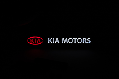 KIA LED Light Car Front Grille Name Badge Illuminated Emblem
