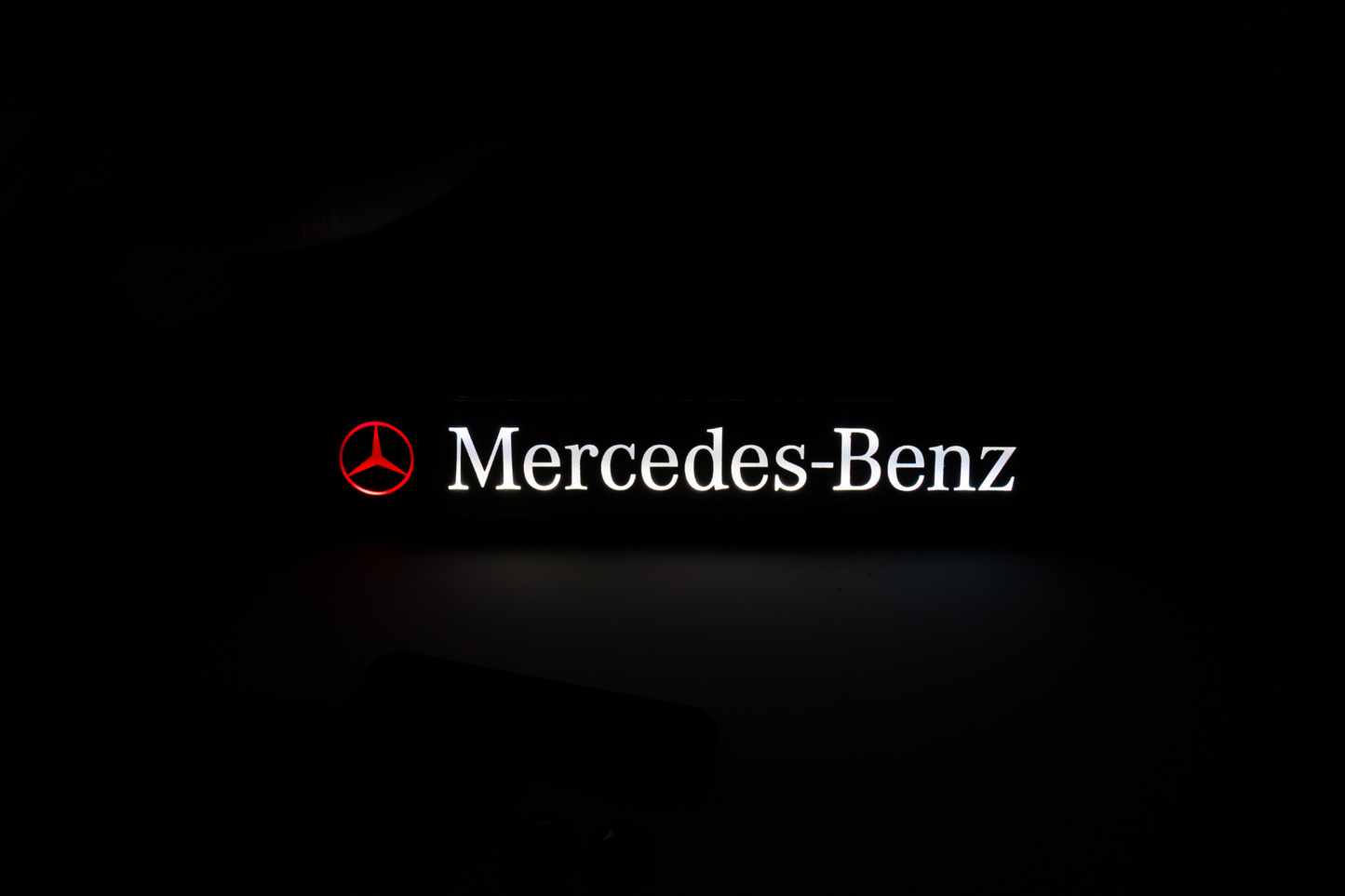 Mercedes Benz LED Light Car Front Grille Name Badge Illuminated Emblem