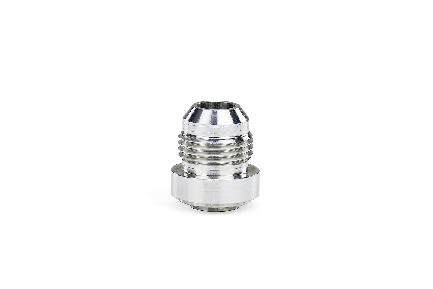 HPS Performance -8 AN Fittings Male Weld On Bung, Raw Aluminum