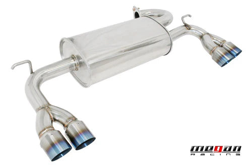 Megan Racing RS Stainless Axle-Back Exhaust System 3" Ti-Tip For 09-16 Genesis Coupe V6 BK
