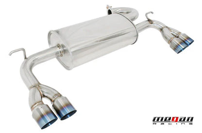 Megan Racing RS Stainless Axle-Back Exhaust System 3" Ti-Tip For 09-16 Genesis Coupe V6 BK