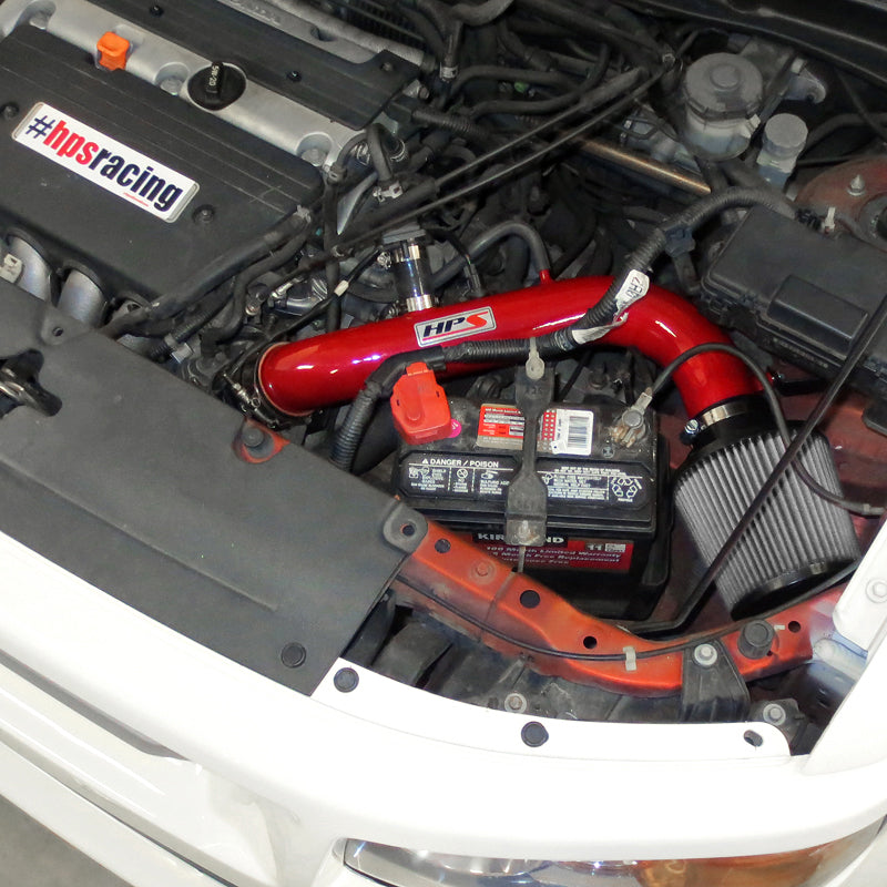 HPS Performance Air Intake Kit, Red, 2003-2006 Honda Element 2.4L
