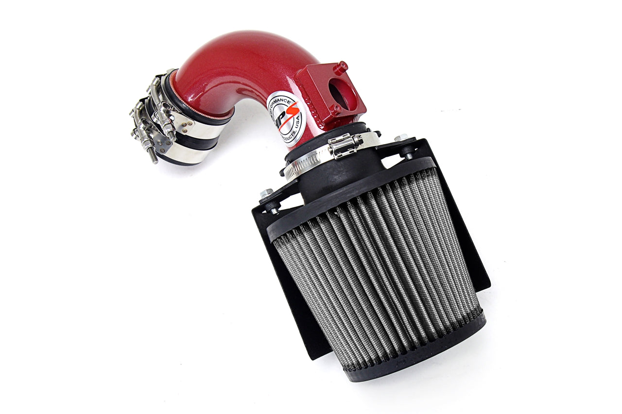 HPS Performance Air Intake Kit with Heat Shield Red 827-165R