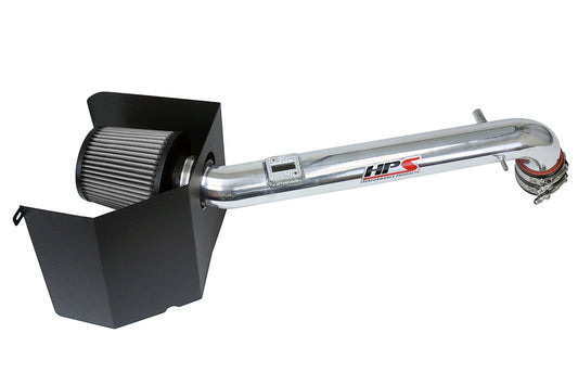 HPS Performance Air Intake Kit with Heat Shield Polished 827-169P