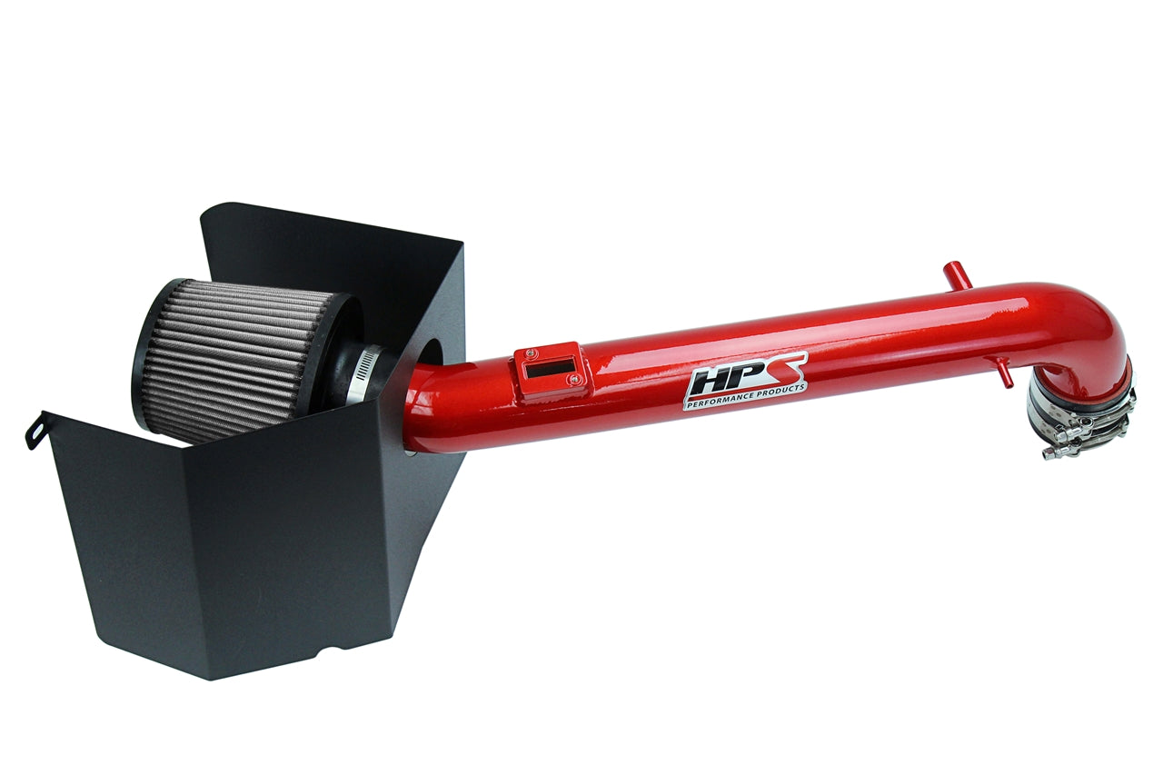 HPS Performance Air Intake Kit with Heat Shield Red 827-169R