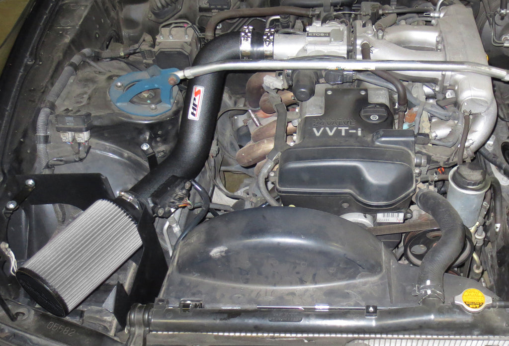 HPS Performance Air Intake Kit with Heat Shield, Black, 1997-1998 Toyota Supra Non Turbo 3.0L I6