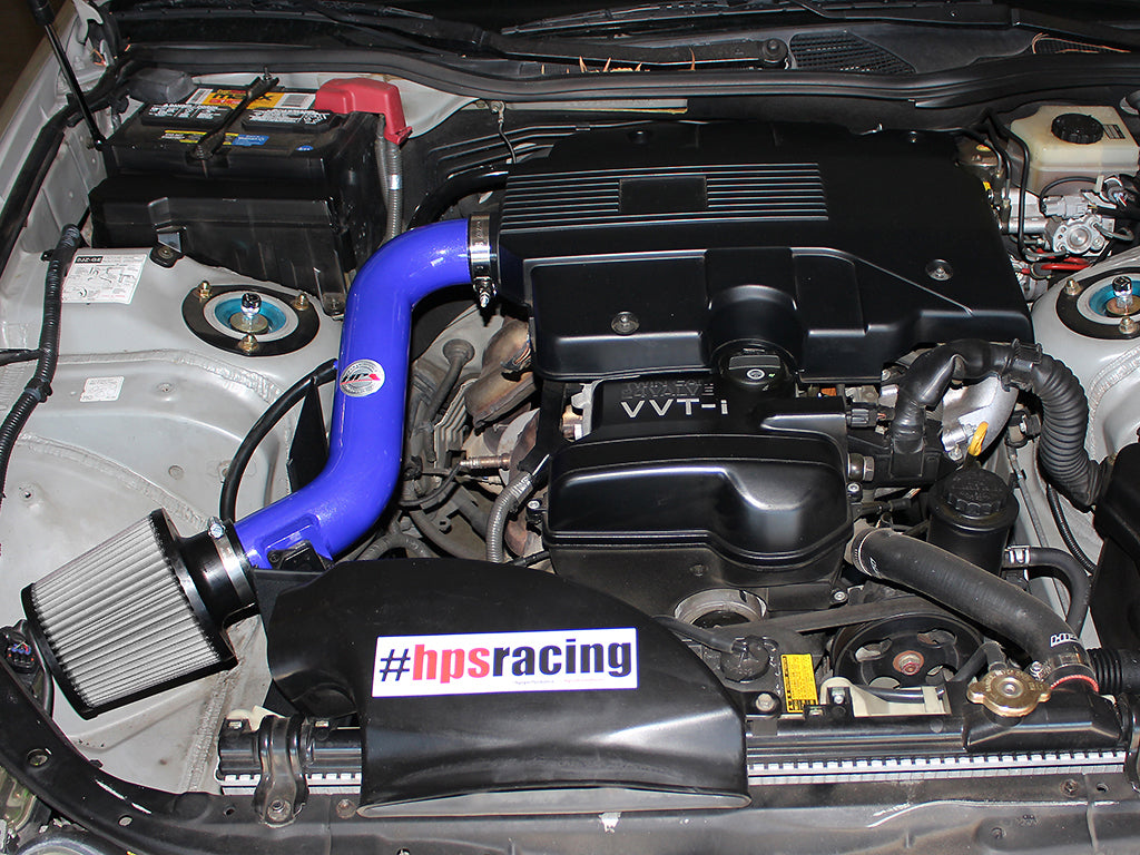 HPS Performance Air Intake Kit with Heat Shield, Blue, 2001-2005 Lexus GS300 3.0L