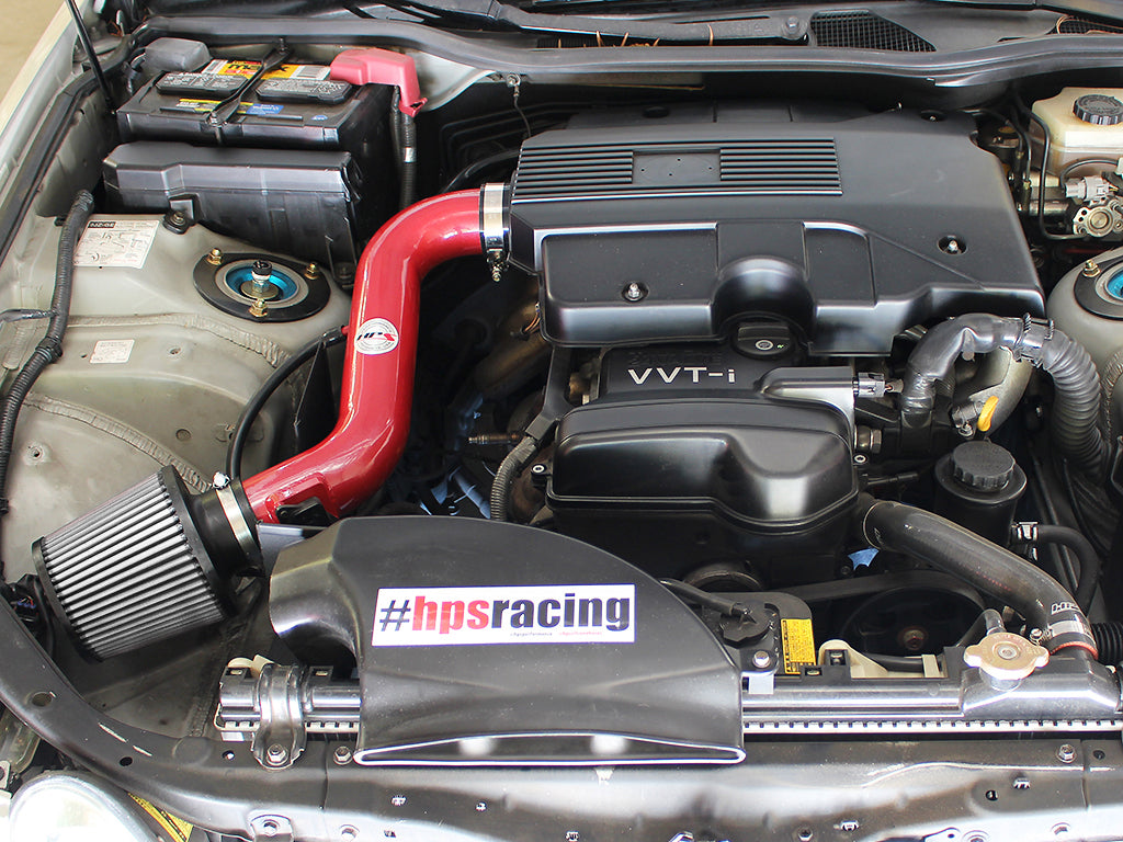 HPS Performance Air Intake Kit with Heat Shield, Red, 2001-2005 Lexus GS300 3.0L