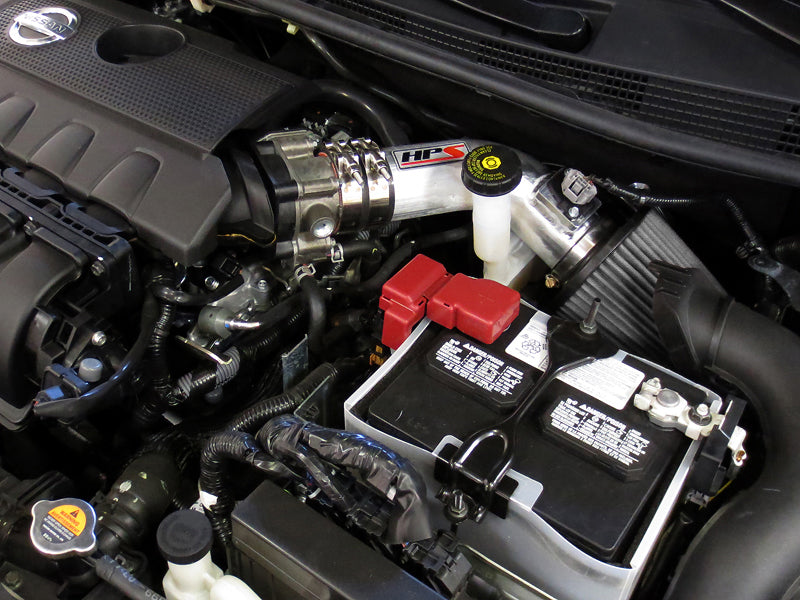 HPS Performance Air Intake Kit, Polished, 2013-2019 Nissan Sentra 1.8L