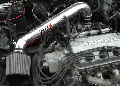 HPS Performance Air Intake Kit with Heat Shield, Black, 1996-2000 Honda Civic CX DX LX