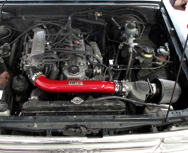 HPS Performance Air Intake Kit, Red, 89-95 Toyota 4Runner/ 89-95 Toyota Pickup 22RE 2.4L