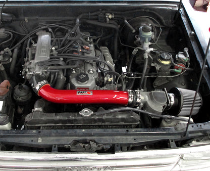 HPS Performance Air Intake Kit, Red, 89-95 Toyota 4Runner/ 89-95 Toyota Pickup 22RE 2.4L