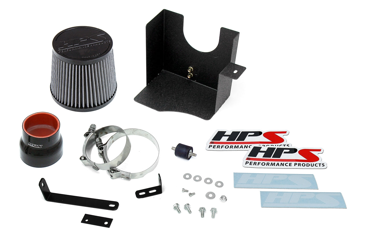 HPS Performance Air Intake Kit with Heat Shield, Blue, 827-515BL