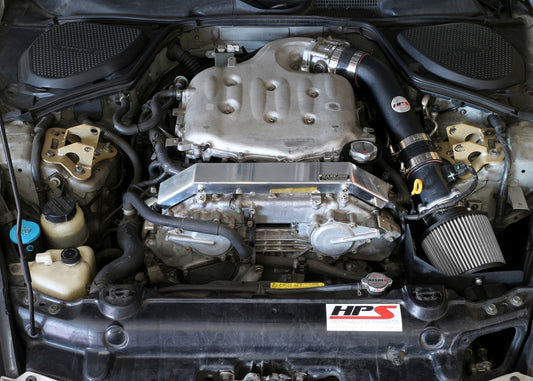 HPS Performance Air Intake Kit with Heat Shield, Black, 2003-2006 Nissan 350Z 3.5L V6