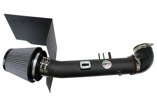 HPS Performance Air Intake Kit with Heat Shield Black 827-523WB
