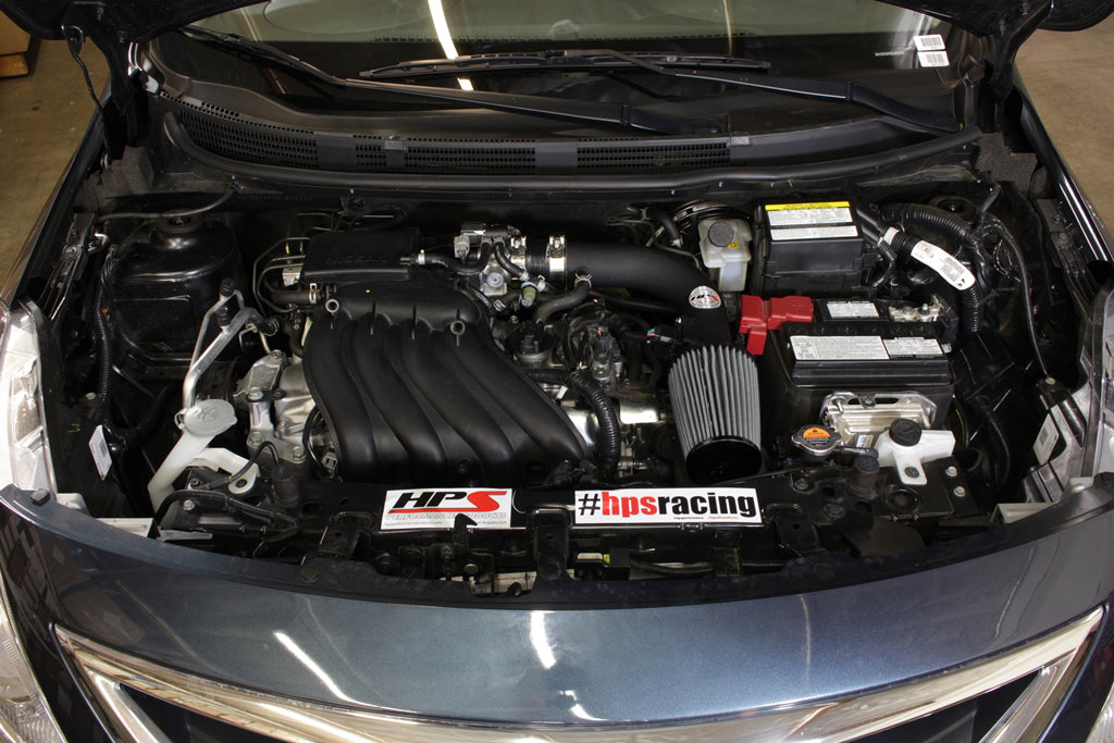 HPS Performance Air Intake Kit, Black, 12-19 Nissan Versa/ 14-19 Versa Note 1.6L