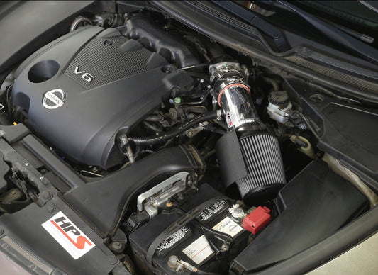 HPS Performance Air Intake Kit with Heat Shield, Red, 2009-2014 Nissan Maxima V6 3.5L
