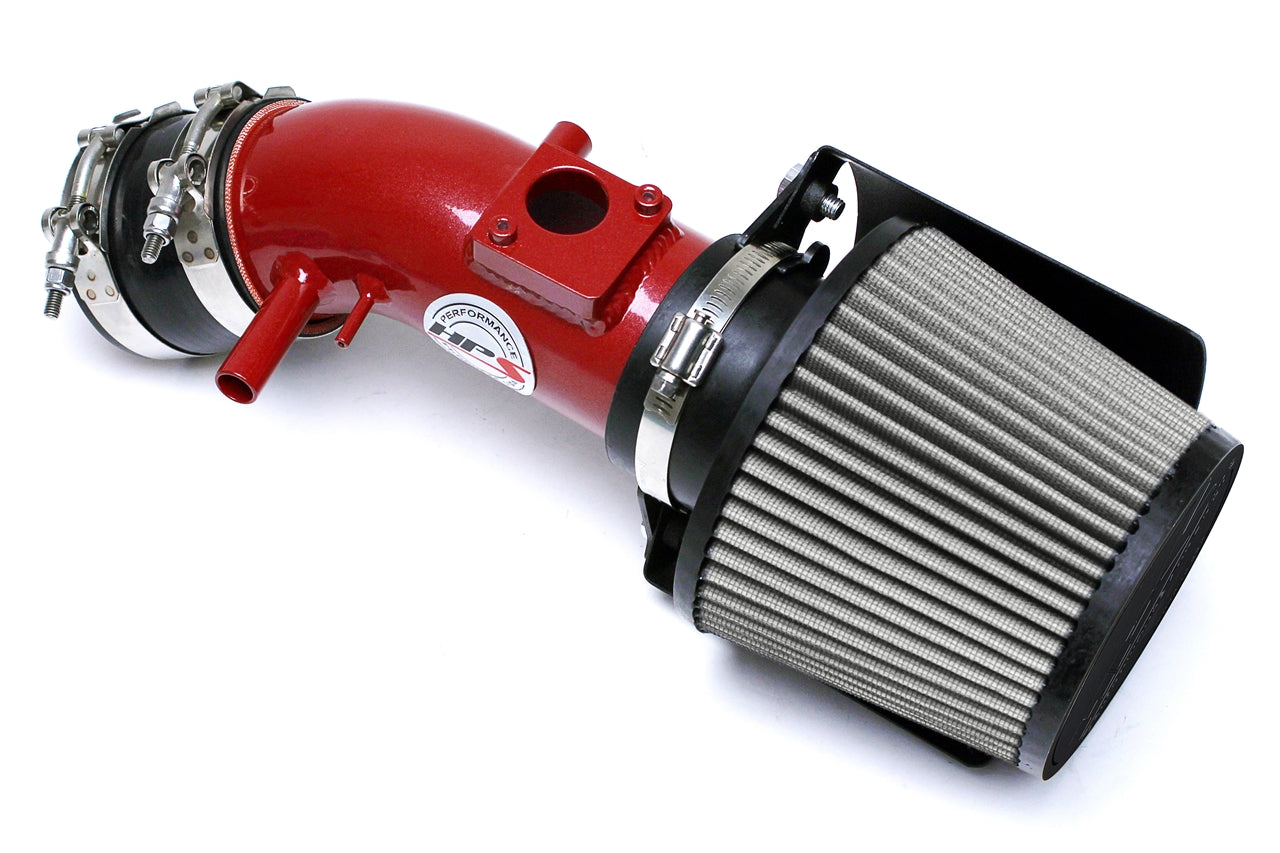 HPS Performance Air Intake Kit with Heat Shield Red 827-534R