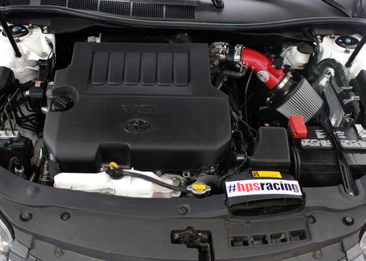HPS Performance Air Intake Kit with Heat Shield, Red, 07-17 Toyota Camry/ 09-16 Venza 3.5L V6