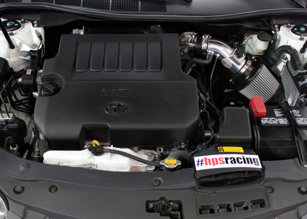 HPS Performance Air Intake Kit with Heat Shield, Polished, 07-17 Toyota Camry/ 09-16 Venza 3.5L V6