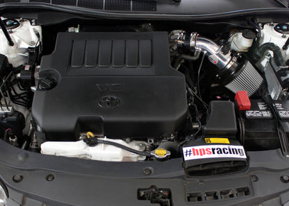 HPS Performance Air Intake Kit with Heat Shield, Polished, 07-17 Toyota Camry/ 09-16 Venza 3.5L V6