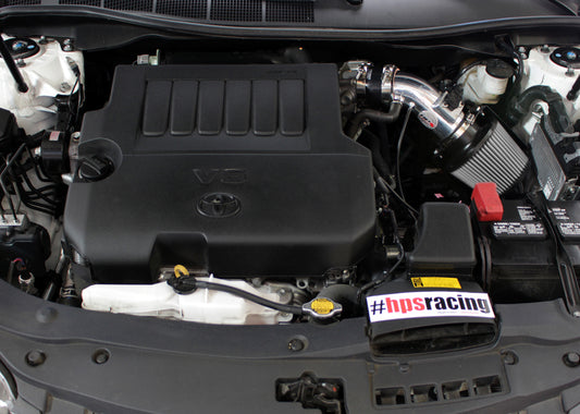 HPS Performance Air Intake Kit with Heat Shield, Polished, 07-17 Toyota Camry/ 09-16 Venza 3.5L V6