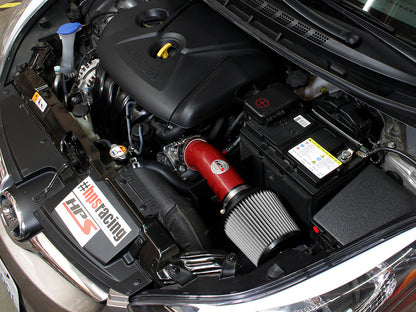 HPS Performance Air Intake Kit with Heat Shield, Red, 827-538R