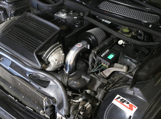 HPS Performance Air Intake Kit with Heat Shield, Black, 827-544WB