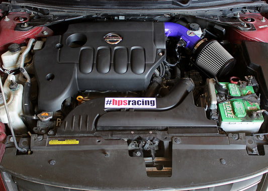 HPS Performance Air Intake Kit with Heat Shield, Blue, 07-12 Nissan Altima/ 08-13 Nissan Altima Coupe 2.5L 4Cyl
