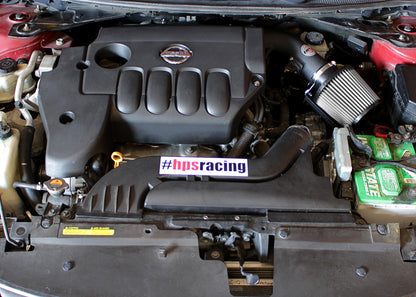 HPS Performance Air Intake Kit with Heat Shield, Black, 07-12 Nissan Altima/ 08-13 Nissan Altima Coupe 2.5L 4Cyl