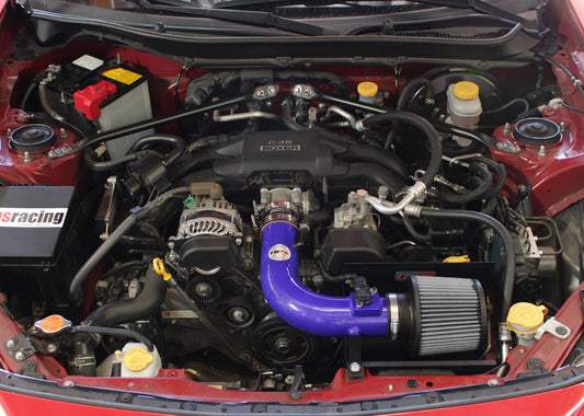HPS Performance Air Intake Kit with Heat Shield, Blue, 827-548BL