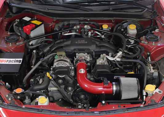 HPS Performance Air Intake Kit with Heat Shield, Red, 827-548R