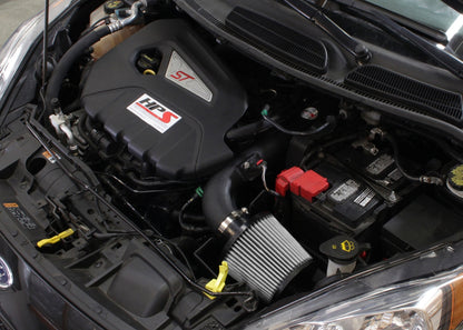 HPS Performance Air Intake Kit with Heat Shield, Black, 2014-2015 Ford Fiesta ST 1.6L Turbo