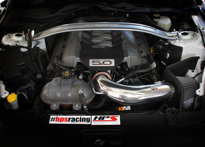 HPS Performance Air Intake Kit with Heat Shield, Black, 2015-2017 Ford Mustang GT V8 5.0L