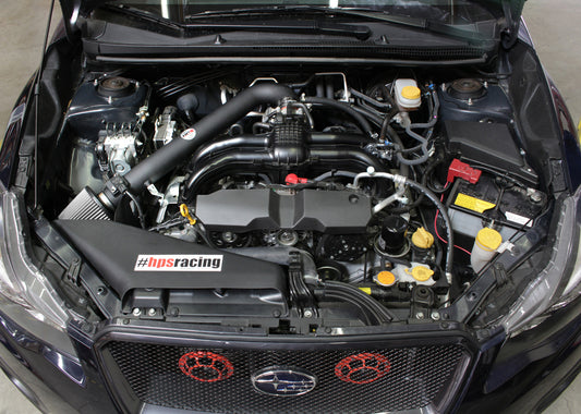 HPS Performance Air Intake Kit with Heat Shield, Black, 11-18 Subaru Forester/ 12-16 Impreza/ 13-17 XV Crosstrek
