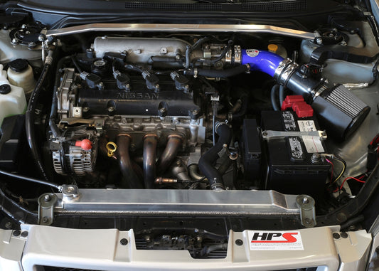 HPS Performance Air Intake Kit with Heat Shield, Blue, 2002-2006 Nissan Altima 2.5L 4Cyl