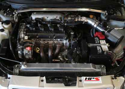 HPS Performance Air Intake Kit with Heat Shield, Polished, 2002-2006 Nissan Altima 2.5L 4Cyl
