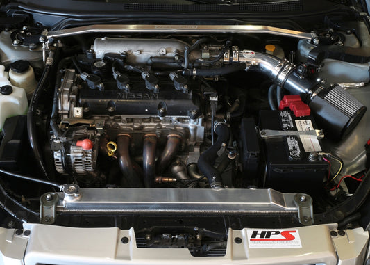 HPS Performance Air Intake Kit with Heat Shield, Polished, 2002-2006 Nissan Altima 2.5L 4Cyl
