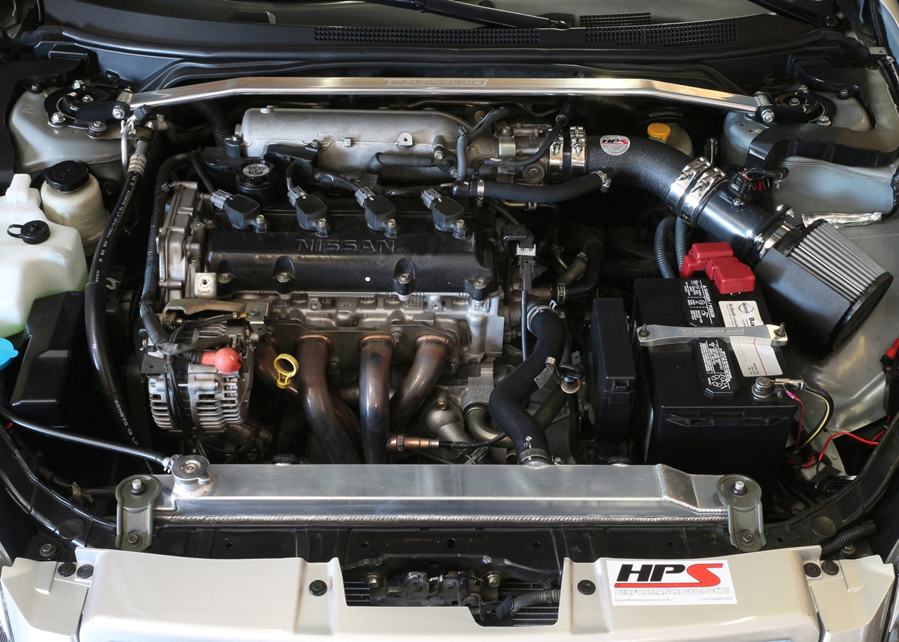 HPS Performance Air Intake Kit with Heat Shield, Black, 2002-2006 Nissan Altima 2.5L 4Cyl